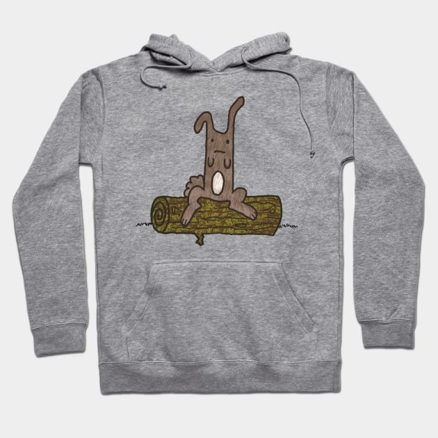 Thump On A Log Hoodie by Cpt. Hardluck